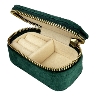 一丞一木轻奢定制饰品分隔绒布展示盒迷你便携小首饰盒子高级小众