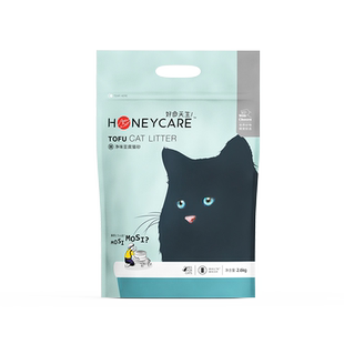 Honeycare净味豆腐猫砂2.6kg*4袋装(10.4kg)除臭无尘好命天生