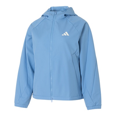 阿迪达斯正品外套2026春季新款女装连帽运动服休闲加绒夹克KC0087