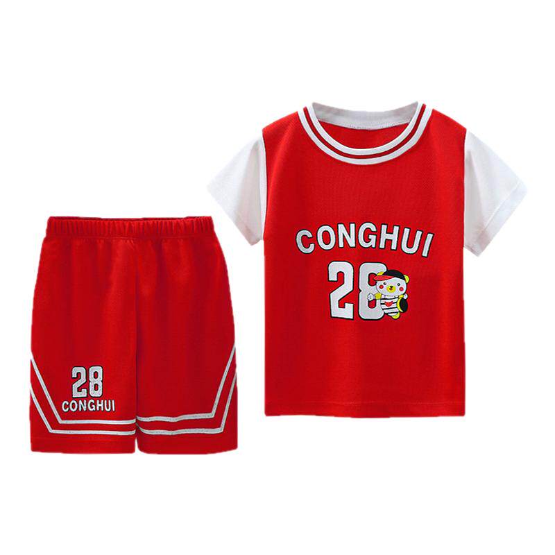 夏季新款儿童篮球服套装速干球衣