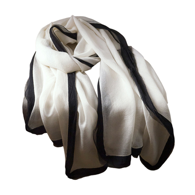 米色100纯山羊绒围巾女款2025新款冬季大牌高级感轻薄高端大披肩