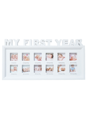 宝宝周岁12个月成长生日纪念相框