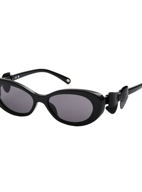 辛芷蕾同款蝴蝶结墨镜女窄框猫眼可拆卸高级感方圆脸太阳眼镜女士