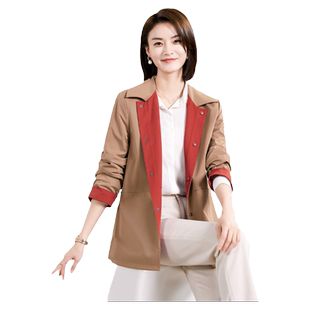 佐尔美春季新品上新 双面穿经典时尚风衣外套女E23FD11