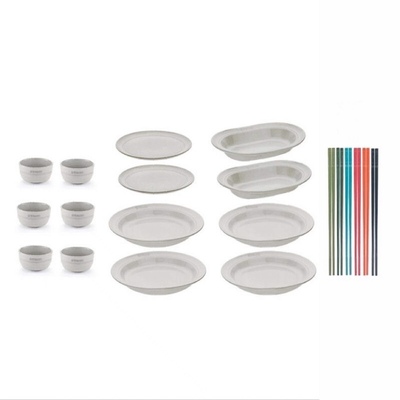 法国STAUB松露白雪花陶瓷14件套