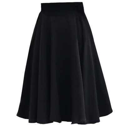 过膝伞裙A字中长款职业