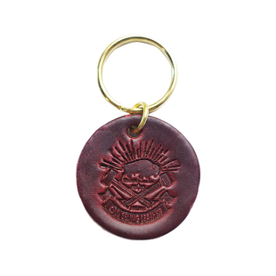 美国进口HORWEEN CXL霍尔文茶芯皮美式复古手工钥匙牌钥匙扣挂饰