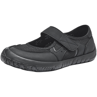 热风运动玛丽珍鞋女款2026年春季新款网面透气浅口单鞋百搭女鞋子