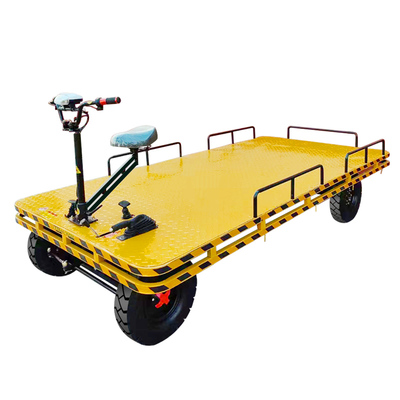 可倒骑电动四轮平板车载重劳动车仓储工地电梯电瓶运输车搬家搬运