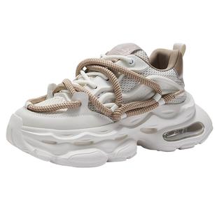 马克华菲男鞋冬季2026新款男士厚底增高老爹鞋男款运动休闲潮鞋子