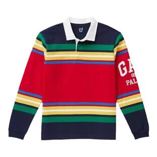 【官方正品】PALACE联名款拼色条纹男女长袖衬衫 春季男女同款