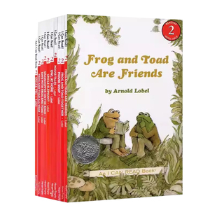 青蛙和蟾蜍是好朋友英文原版10册 Frog and Toad are friends弗洛格绘本 凯迪克奖分级英语桥梁书icanread汪培珽三阶