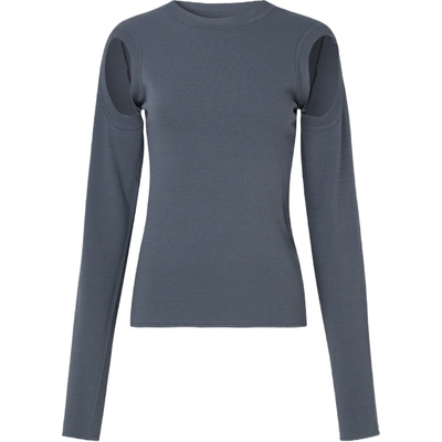 【折扣】LOW CLASSIC女挖剪针织上衣