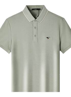 威曼夏季短袖休闲刺绣POLO衫翻领