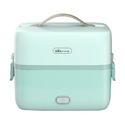 小熊2层可插电加热饭盒不锈钢