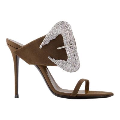 Giuseppe Zanotti Ludhovica 105 棕色皮制凉鞋