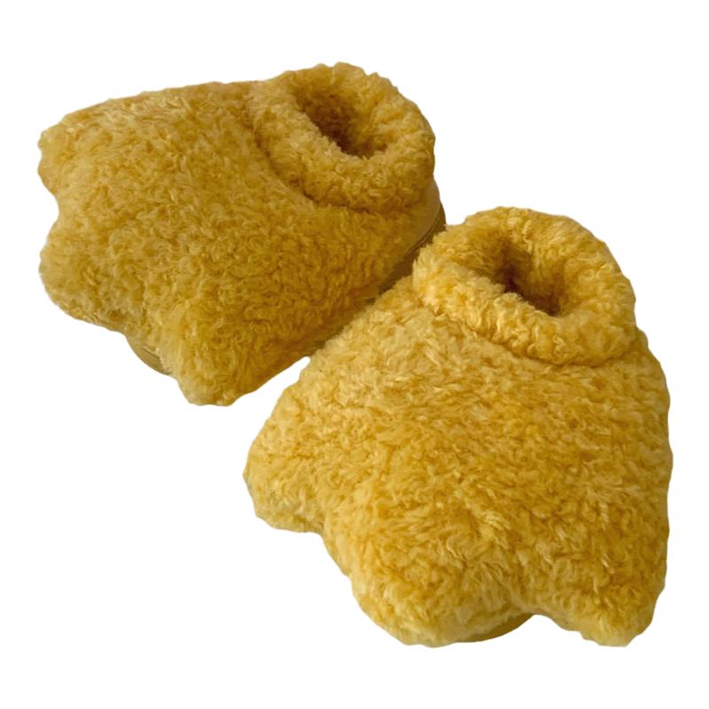 包跟室内可爱鸭掌毛绒儿童棉拖鞋男童女童宝宝居家防滑保暖棉鞋冬