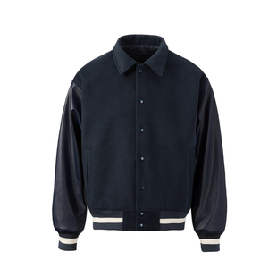 NOVACAM复古休闲美式学院基础短款cleanfit版型vibe棒球夹克外套