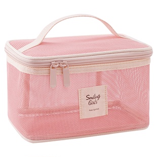 透明网纱化妆包女大容量高级感化妆品洗漱包便携外出分区收纳包袋