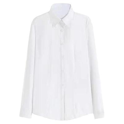 白衬衫女短袖职业正装薄工装修身