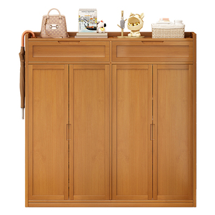 鞋架子网红款简易门口客厅室内大容量多层防尘经济型收纳实木鞋柜