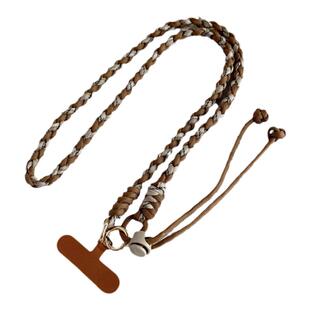 原创手编绳可调节手机挂绳高端花色手工编织电话防盗绳斜挎可背带子旅游防丢挂脖子挎包绳子挂件链夹片垫片壳