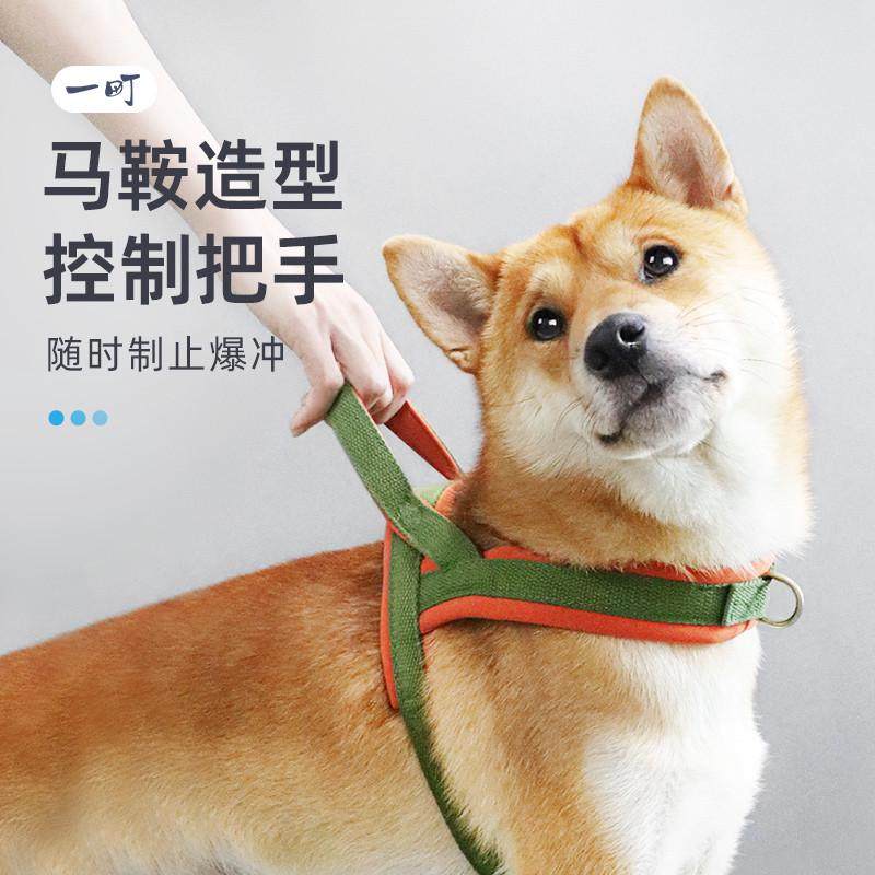 狗狗牵引绳小型犬泰迪比熊狗胸背中型犬柯基柴犬马鞍遛狗专用绳子