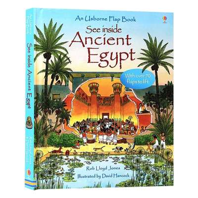 Usborne See Inside Ancient Egypt 看里面 揭密古埃及 大开本纸板翻翻书进口原版英文书籍