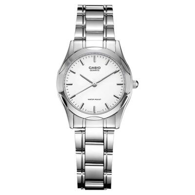 卡西欧简约气质百搭钢带女表