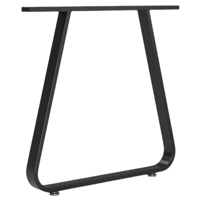 定制铁艺金属桌子腿弧形支架梳妆书桌脚橱柜支撑座岛台吧台单边架