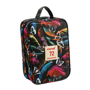 油性彩铅包美术生绘画画专用72彩色铅笔收纳包盒动漫木颜色笔单支初中生手绘小学生涂色水溶性画笔折叠包套装