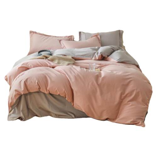 无印良品A类纯色全棉磨毛四件套高级感100支被套床单冬季床上用品