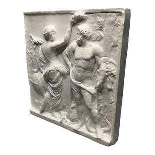 北欧复古罗马大力神雕塑石膏像平面浮雕艺术品桌面摆件扩香石礼品