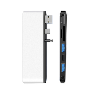 snowkids微软surface Laptop3/4/5/6/7/Go拓展坞usb分线器Laptop2/1转接头hdmi接键盘鼠标U盘网线投影扩展坞