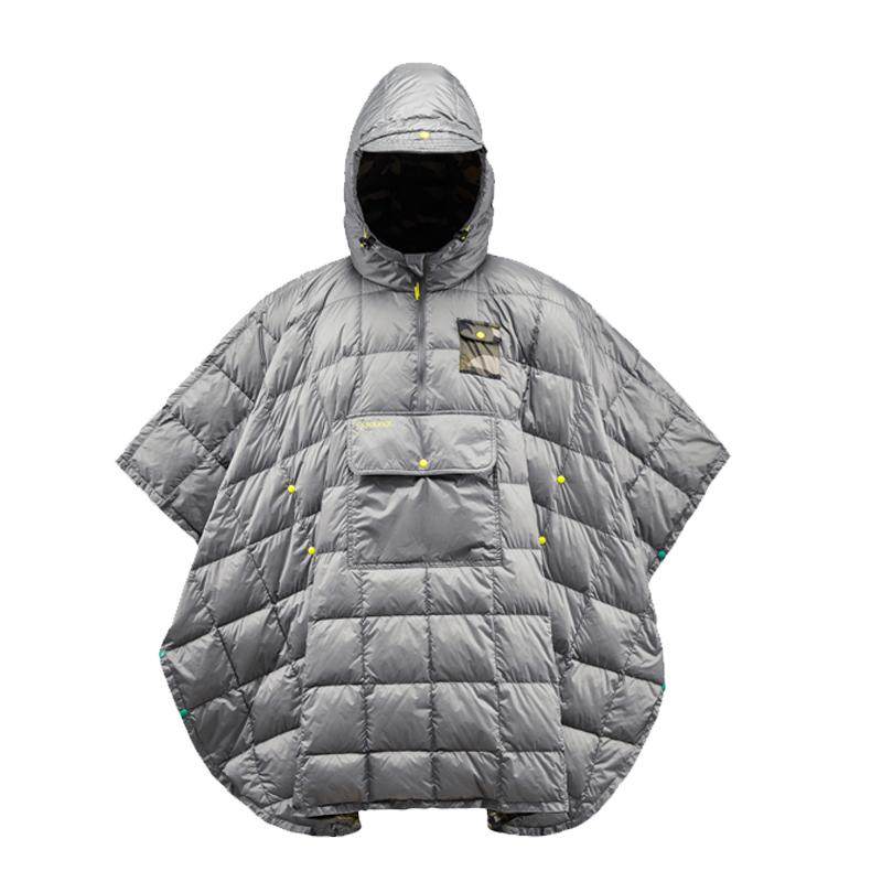君羽鹅绒服男女连帽斗篷披肩毯