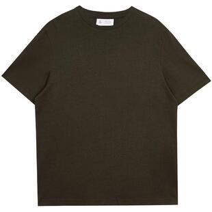 杰克琼斯男装男士短袖T恤男款打底衫夏个性圆领法斗犬胶印短袖男