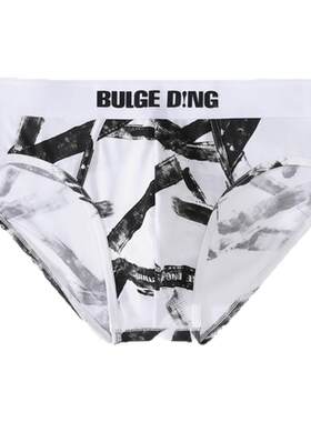 BULGEDING痕迹皮带印花三角内裤