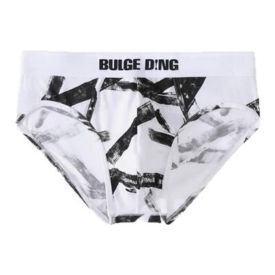 BULGEDING痕迹皮带印花三角内裤