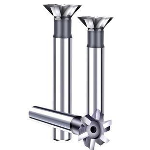 镶合金直柄燕尾槽铣刀45度钨钢55°焊接60度16刀具20燕尾刀25斜刀