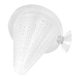 红虫杯喂食器鱼缸鱼虫防飘散漏斗投食圈线虫血虫饲料喂食玻璃塑料