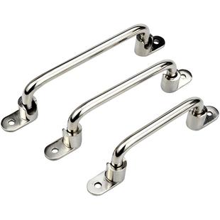 UWFASNS外装型折叠拉手304不锈钢活动门把手工业设备拉手圆棒提手