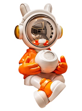 多功能轻奢风客厅坐姿落地大摆件