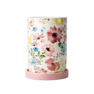 花季筷子筒家用陶瓷餐具筷筒厨房新款筷子笼刀叉勺子收纳筒筷子篓