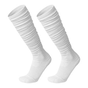 浪兮男士长筒堆堆袜毛巾底超长过膝袜篮球白色足球棉高筒袜运动袜