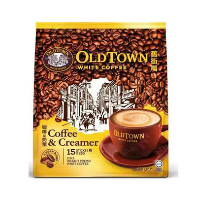 旧街场白咖啡二合一无蔗糖375g袋
