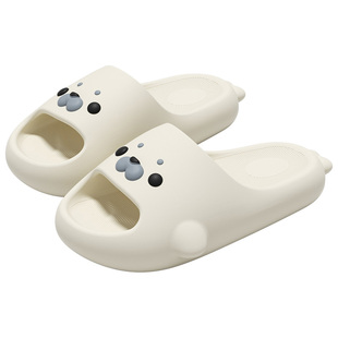 学生宿舍拖鞋女款夏季室内家居外穿厚底防滑踩屎感可爱海豹凉拖鞋