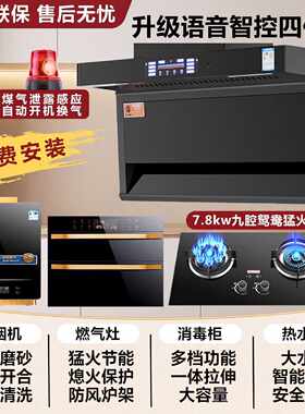 路易好太太大吸力变频油烟机燃气灶组合家用全屋厨房烟灶消毒套装