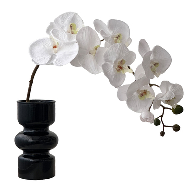 高仿真蝴蝶兰红色系花束新年装饰