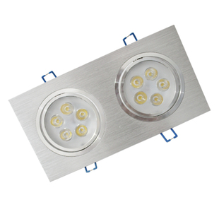 LED格栅灯筒灯单头双头网格射灯葡萄架斗胆灯嵌入式15x15方形吊顶