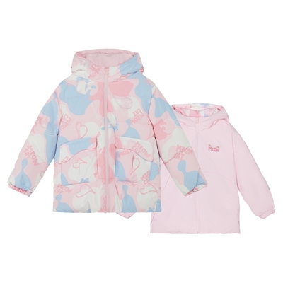 361°童装女童两面穿羽绒服